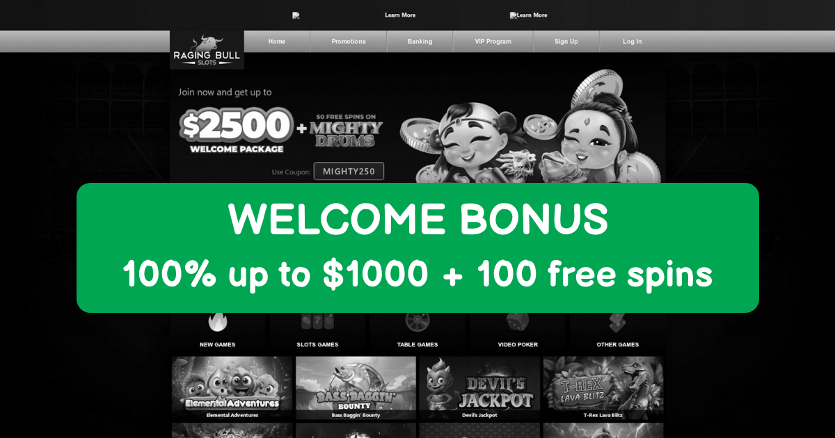 Raging Bull Casino No Deposit Bonus Codes & Free Spins